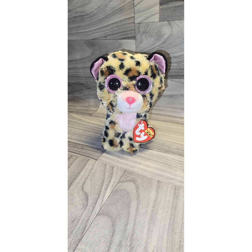 Ty Beanie Boos - LIVVIE the Leopard (Glitter Eyes)(6 Inch)